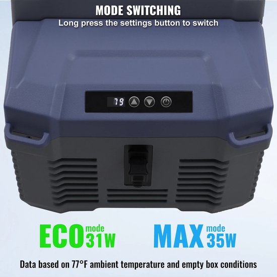 Velori Compressor Koelbox 12 Liter 12V/230V - Autokoelkast - Draagbare Camping Koelkast - Elektrische Frigobox - Bluetooth App - tot -20°C - Camper Boot Auto — afbeelding 3