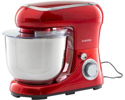 Klarstein Keukenmachine Bella Pico 2G - 1300W,7PS - 6 Vermogensstanden - 5 L - RVS Kom - Planetair Mixsysteem - Stijvol Roeren, Kneden of Kloppen - Krachtig En Compact - Aluminium Gegoten Kneedhaak - Meerdere Kleuren Beschikbaar - Rood