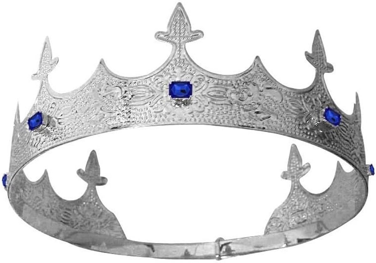Verstelbare Volle Ronde Kroon voor Bruiloft, Verjaardag en Prom - Feestaccessoires voor Kostuums