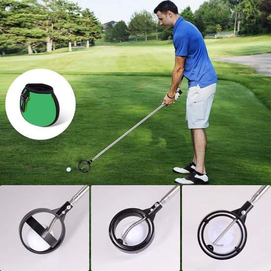 Telescopische Golfbal Retriever van RVS - Ideaal voor Water en Bos, Golfaccessoires en Cadeaus voor Golfliefhebbers van Merkloos — afbeelding 2