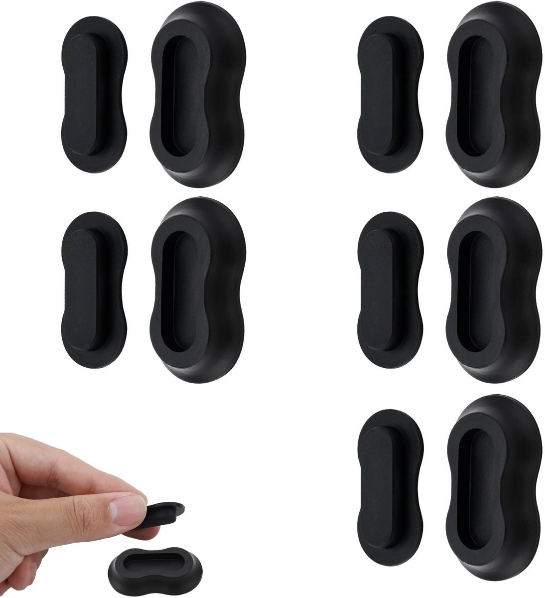 Dailygoods - Set van 5 Magnetische Afstandsbedieningshouders voor Wandmontage