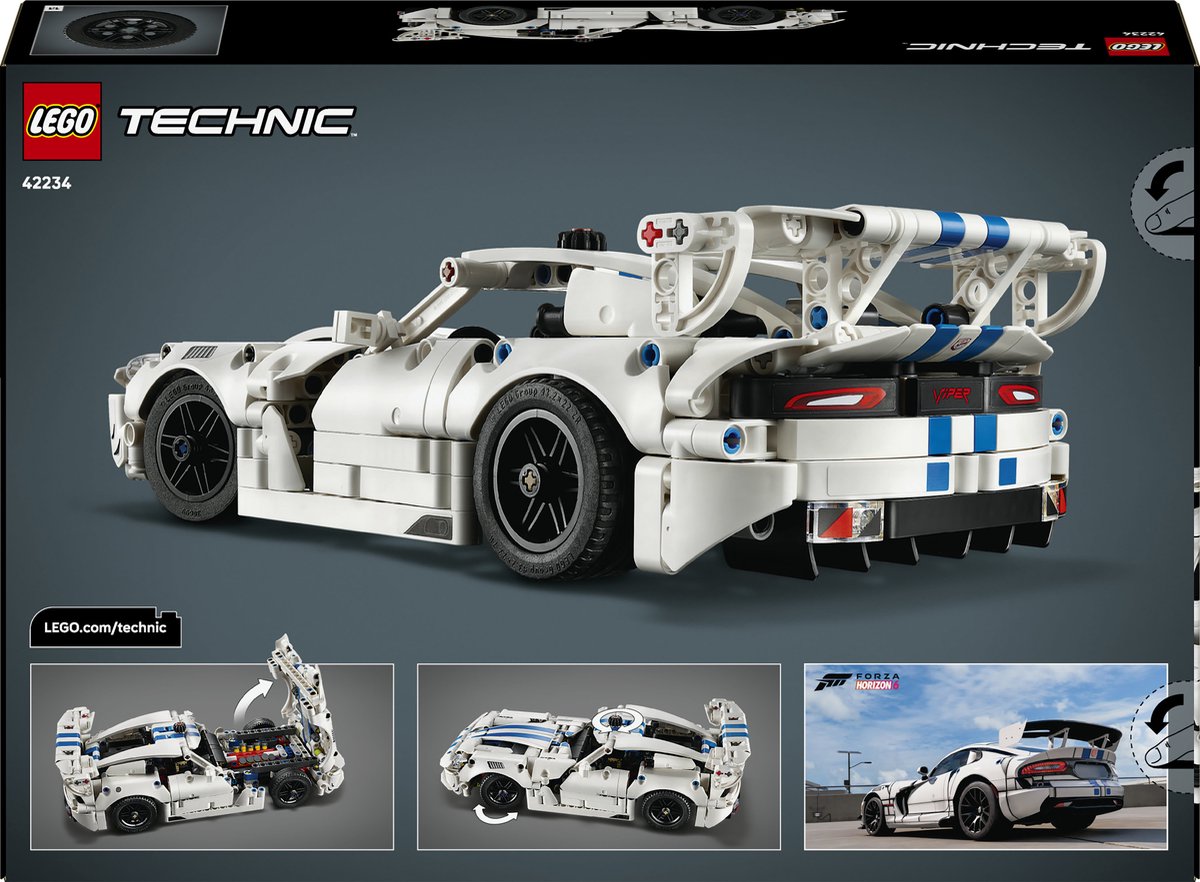LEGO Technic Dodge Viper GTS-R Sportauto Auto Speelgoed voor Kinderen 42234 — afbeelding 2