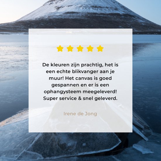 La montagne Kirkjufell à Snaefellsnes en Islande Toile 80x120 cm - Tirage photo sur toile (Décoration murale salon / chambre)
