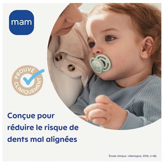 MAM 2 Suckers Perfect Nuit Tendance 18 Maanden en Ouder (Modellen : Blauw) van MAM — afbeelding 3