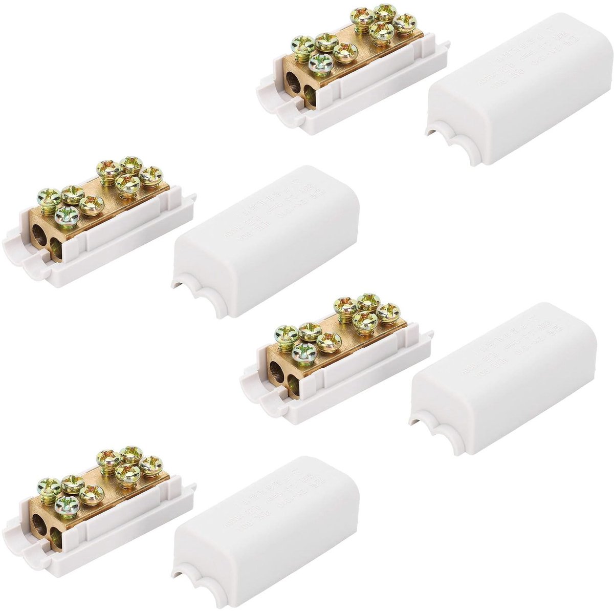 Dailygoods - Dailygoody - ZK-1310 T-vormige Kabelconnector Set - 1000V 80A - Hoogwaardige Isolatie voor 2.5-10mm²