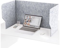 Bureauscherm - Vermindert visuele afleiding - Geschikt voor thuiswerkplekken, klaslokalen en online onderwijs - Voorkomt meekijken en ongewenste blootstelling - 30*60*40 cm