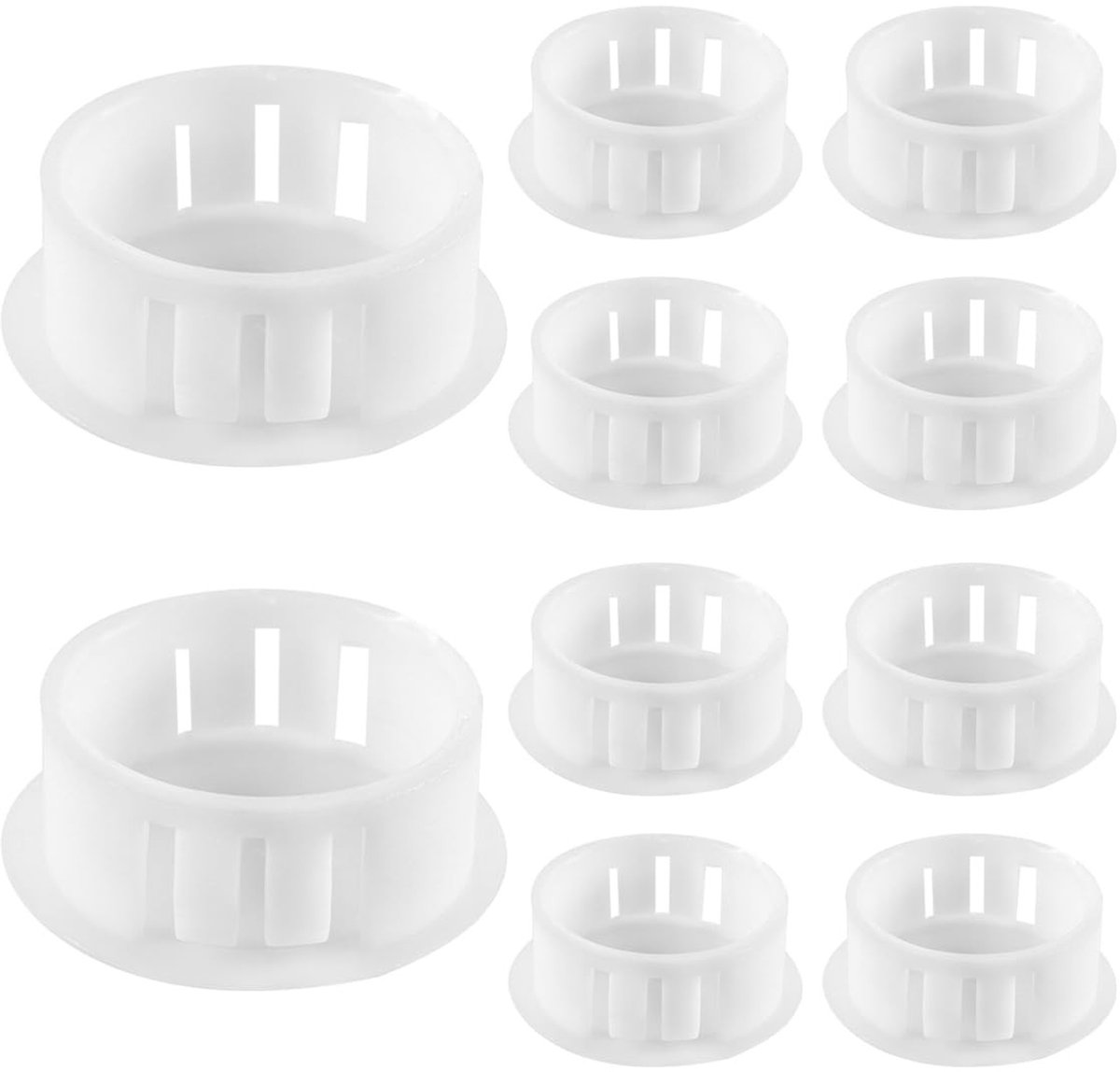 Dailygoods - Set van 10 Kunststof Gatpluggen voor Meubelmontage