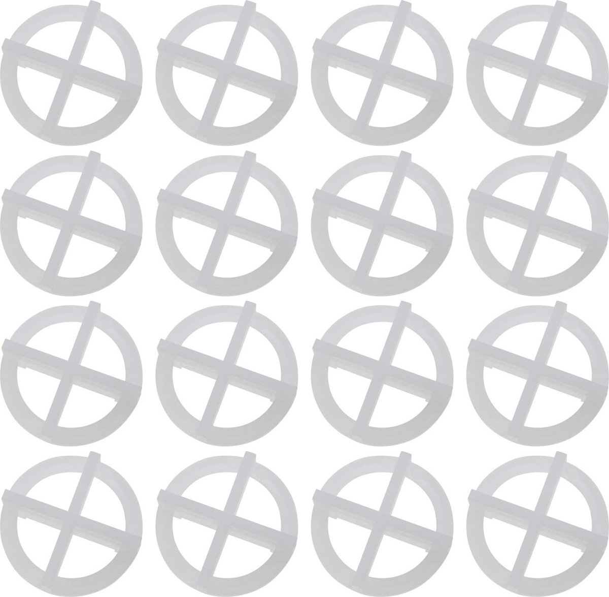 Dailygoods - Dailygoody - Tegelnivellering Systeem - Herbruikbare Tegelafstandhouders - Wit - 200 Stuks - Perfect voor Vloer en Wandtegels