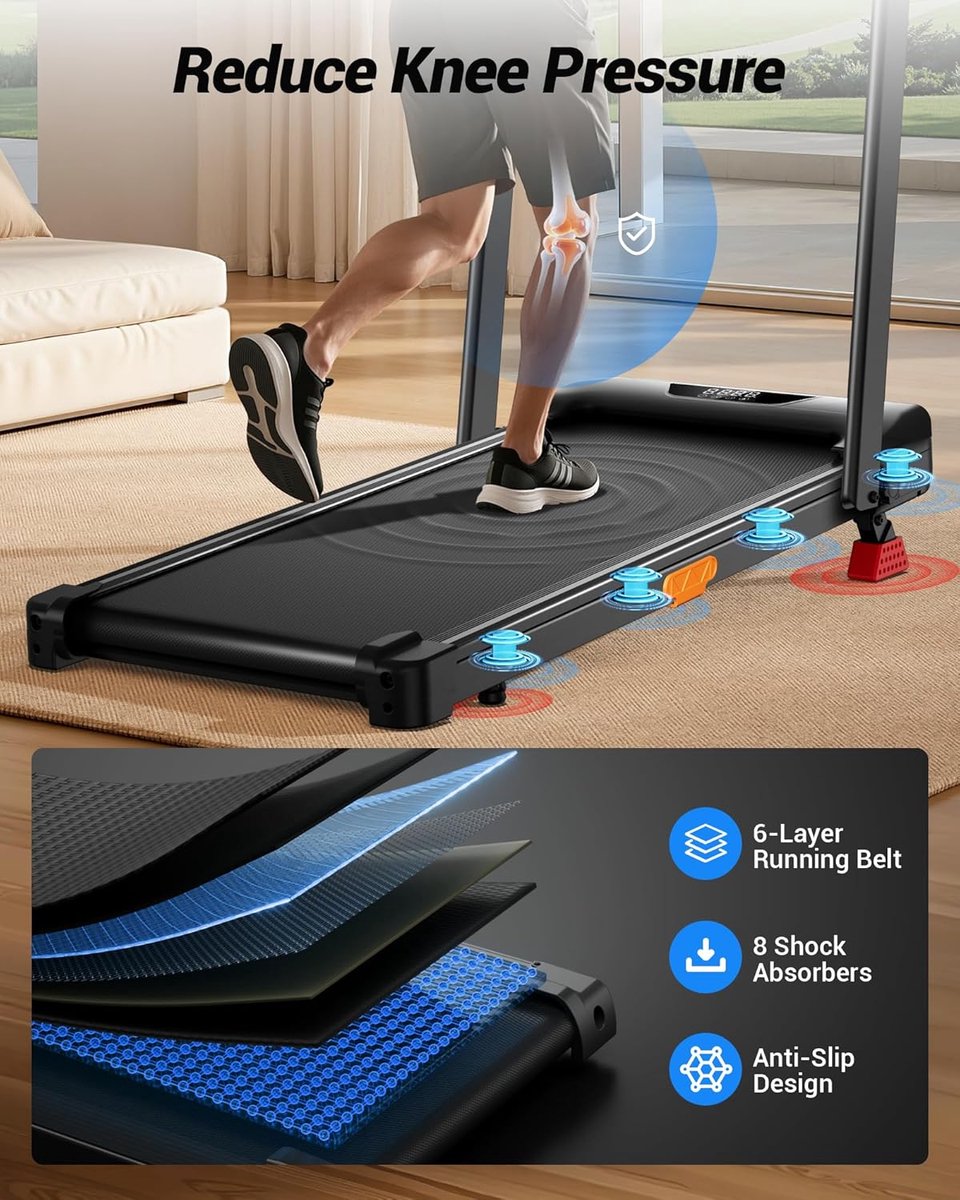 Loopband Inklapbaar - Wandelband Fitness - Treadmill - Cardio