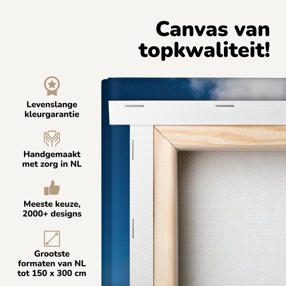 Canvas schilderij 60x90 cm - Wanddecoratie Een actieve geiser met wit gesteente in het Nat