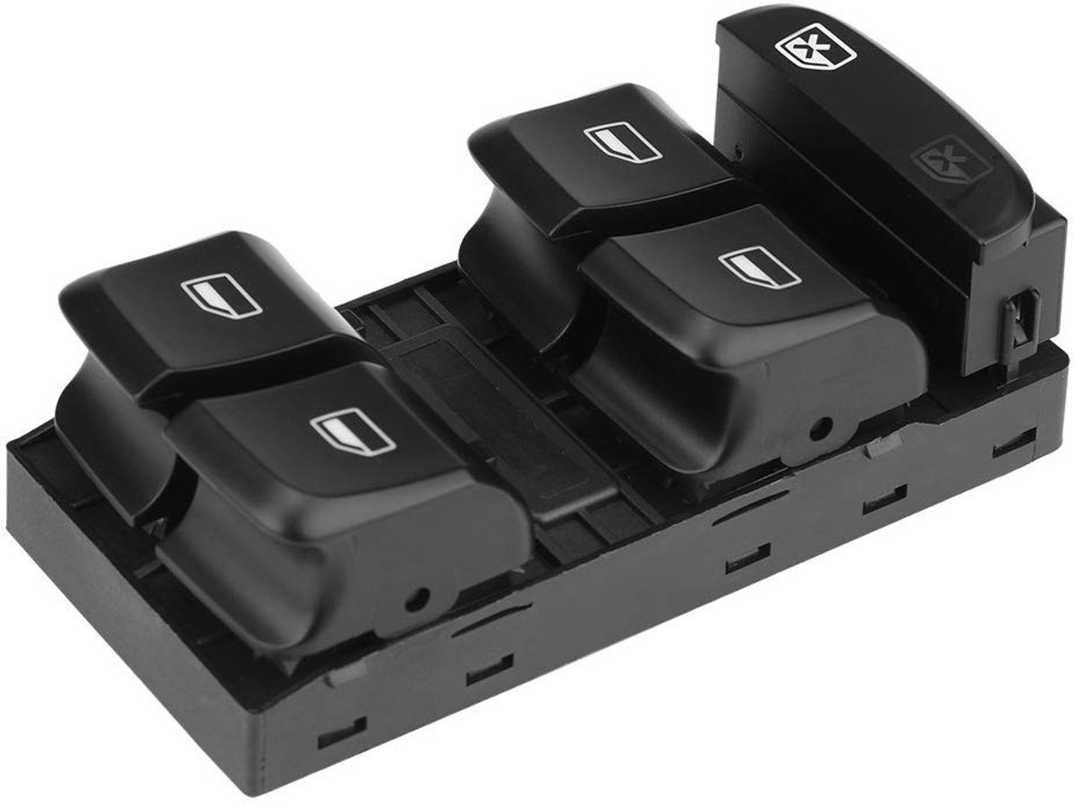 Dailygoods - Dailygoody - Raam Schakelaar B8 - Auto Voertuig Elektrisch - Zwart - Hoofd Schakelaar - Vervang OE 8KD 959851 - Geschikt voor S4 B8 2007-2011
