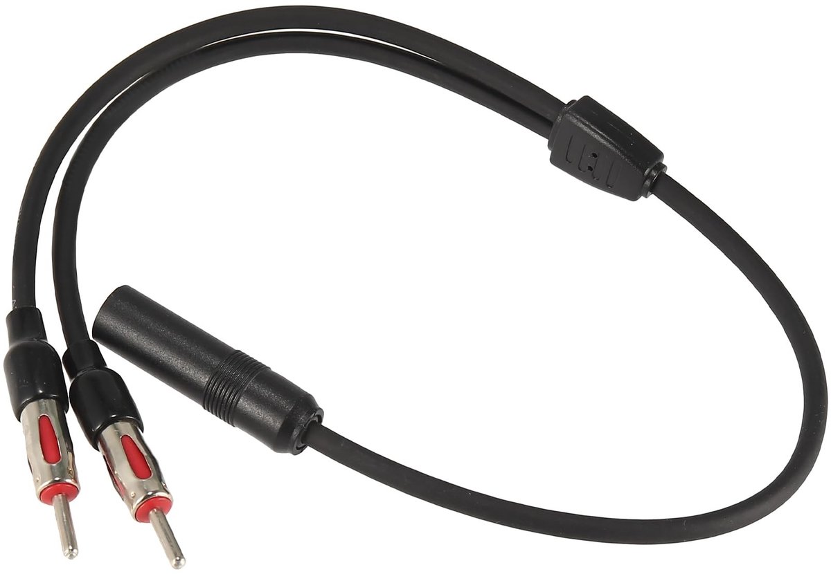 Dailygoods - Dailygoody - Universele Auto Radio Antenne Splitter - 1 Vrouwelijke naar 2 Mannelijke - Eenvoudige installatie - Compatibel met autoradio's - Antenne-...