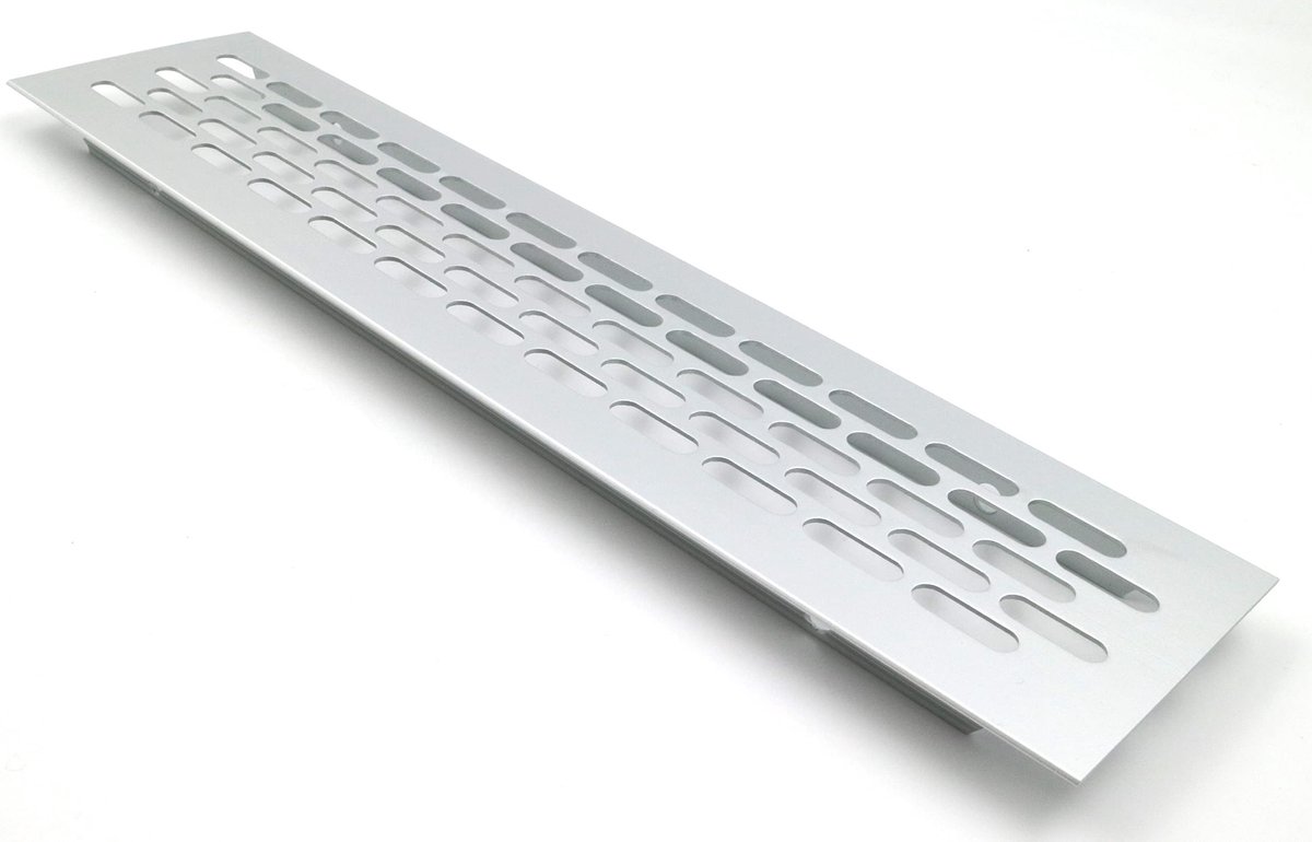 Dailygoody - Aluminium ventilatierooster - Ventilatie - Eenvoudige montage - 245 x 60 mm - Duurzaam en roestbestendig - Geschikt voor diverse toepassi...