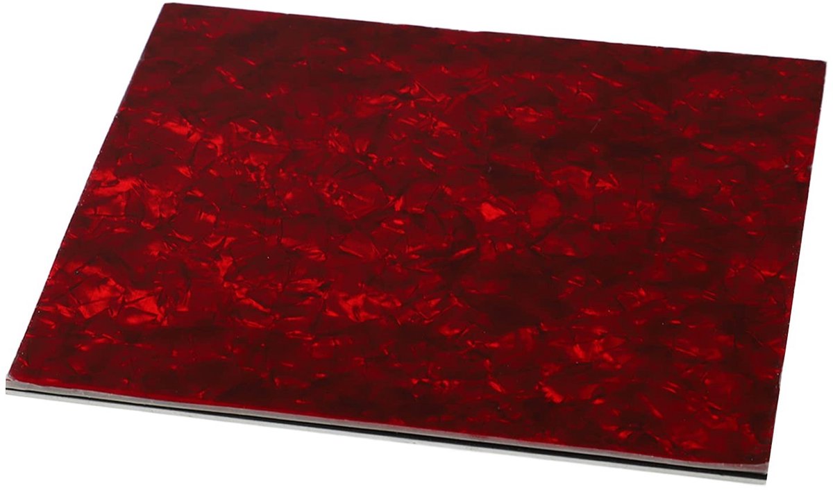 Dailygoods - Gitaarslagplaat van PVC Celluloid in Rode Parel Kleur