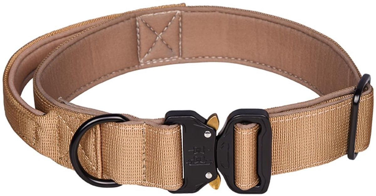 Dailygoods - Verstelbare Nylon Tactische Hondenhalsband voor Middelgrote en Grote Honden