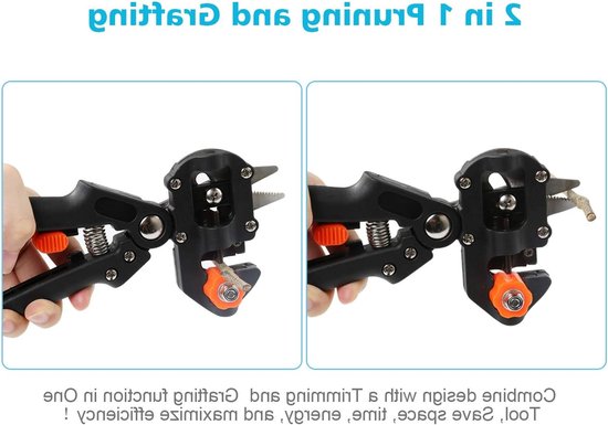 2-in-1 Tuin Fruitboom Enten Schaar, Enten Schaar, Ratel Schaar Set, Professioneel Met één Hand Ent Snijgereedschap Voor Tuin, Bloemen, Boom, Plantentakken, Tuin Enten van Shengda. — afbeelding 5