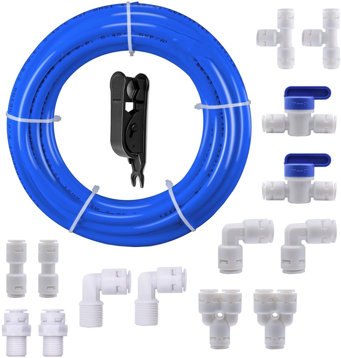 Dailygoods - 5 Meter Universele Aansluitset voor Waterfilter