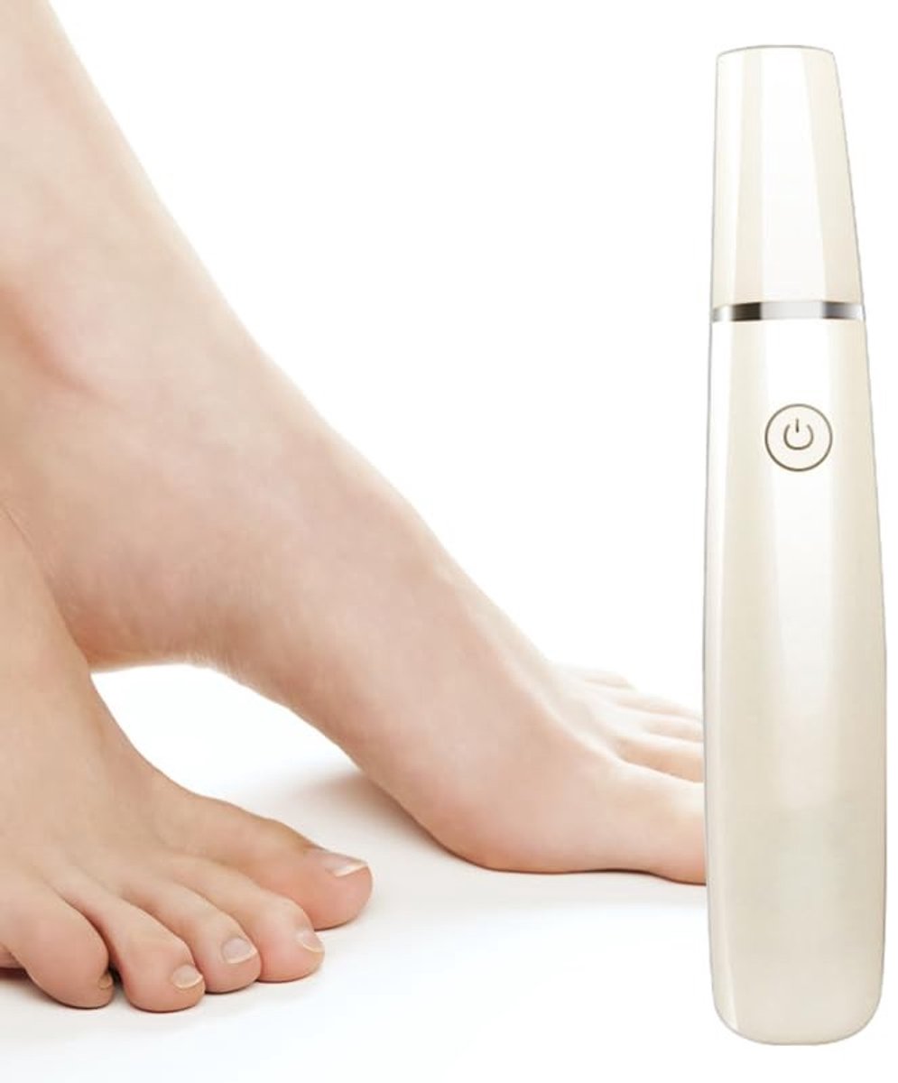 Dailygoody - Voetschraper - Eeltverwijdering - Voor zachte voeten - Wit - Peeling voetschuurmachine - Voetmassageapparaat - Geschikt voor elke voet