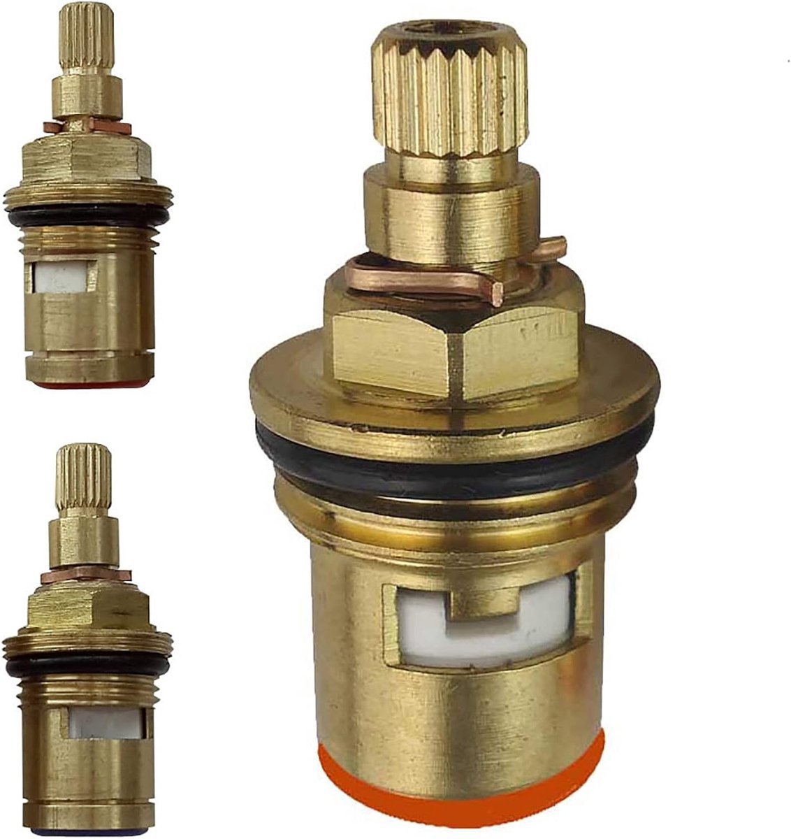 Vervangingscartridge voor 1/2" 20 Gears, Keramisch Kranen Ventiel voor Badkamer en Keuken, Duurzaam en Betrouwbaar