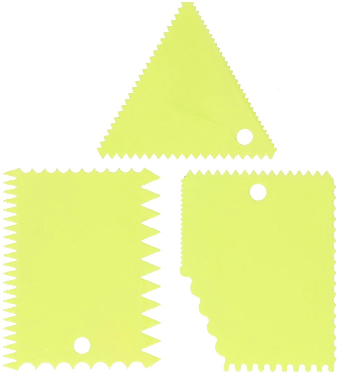 Dailygoods - Dailygoody - Cake Schraper Set - 3 Stuks - Lichtgewicht en Vaatwasserbestendig - Voor Decoratie en Icing - Perfect voor Taart en Gebak - Ideaal voor B..