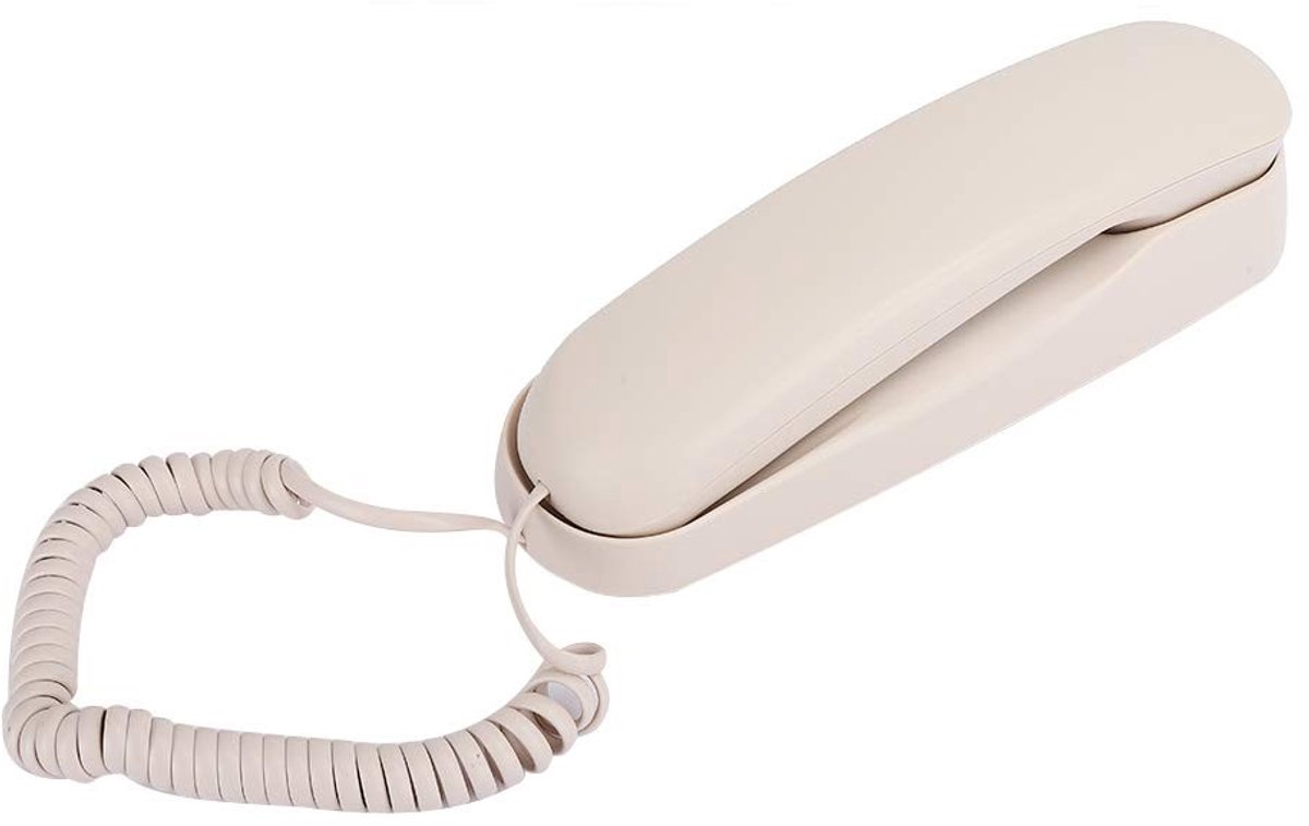Dailygoods - Dailygoody - TC-990 Beige Vaste Telefoon - Ideaal voor Hotel en Thuisgebruik - Duurzaam en Compact - Hoogwaardige Kabeltelefoon - Eenvoudig te Montere...