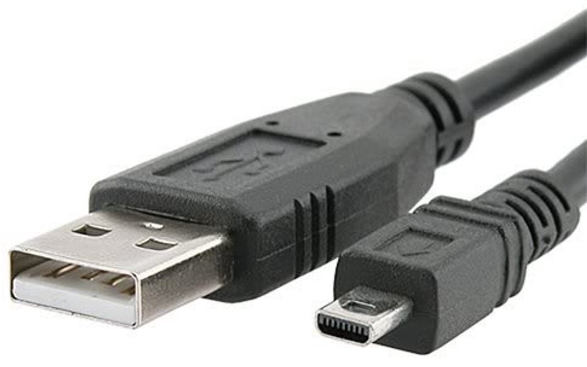 Dailygoods - Dailygoody - USB Oplaadkabel - Dataoverdracht - Geschikt voor Panasonic Lumix - Compact - Kwaliteit - Oplaad- en Dataoverdracht - Panasonic Lumix