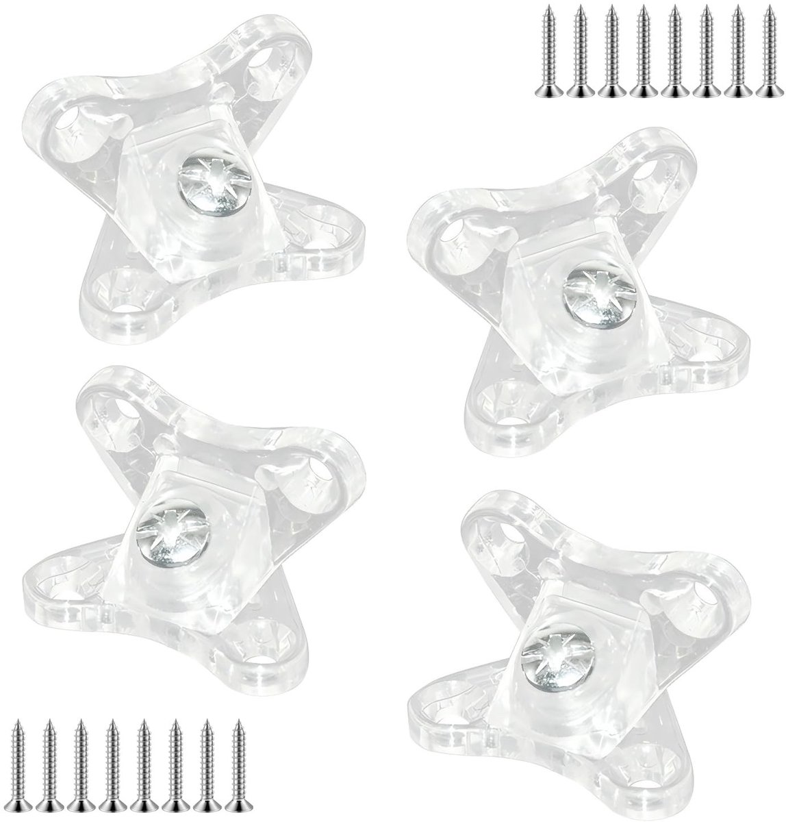 Dailygoods - Cosensi - Dailygoody - Removable Corner Holders - Hoekmontage - Duurzaam en milieuvriendelijk - Kunststof - Meubels en kasten - 4 stuks - Perfect voor elke ruim