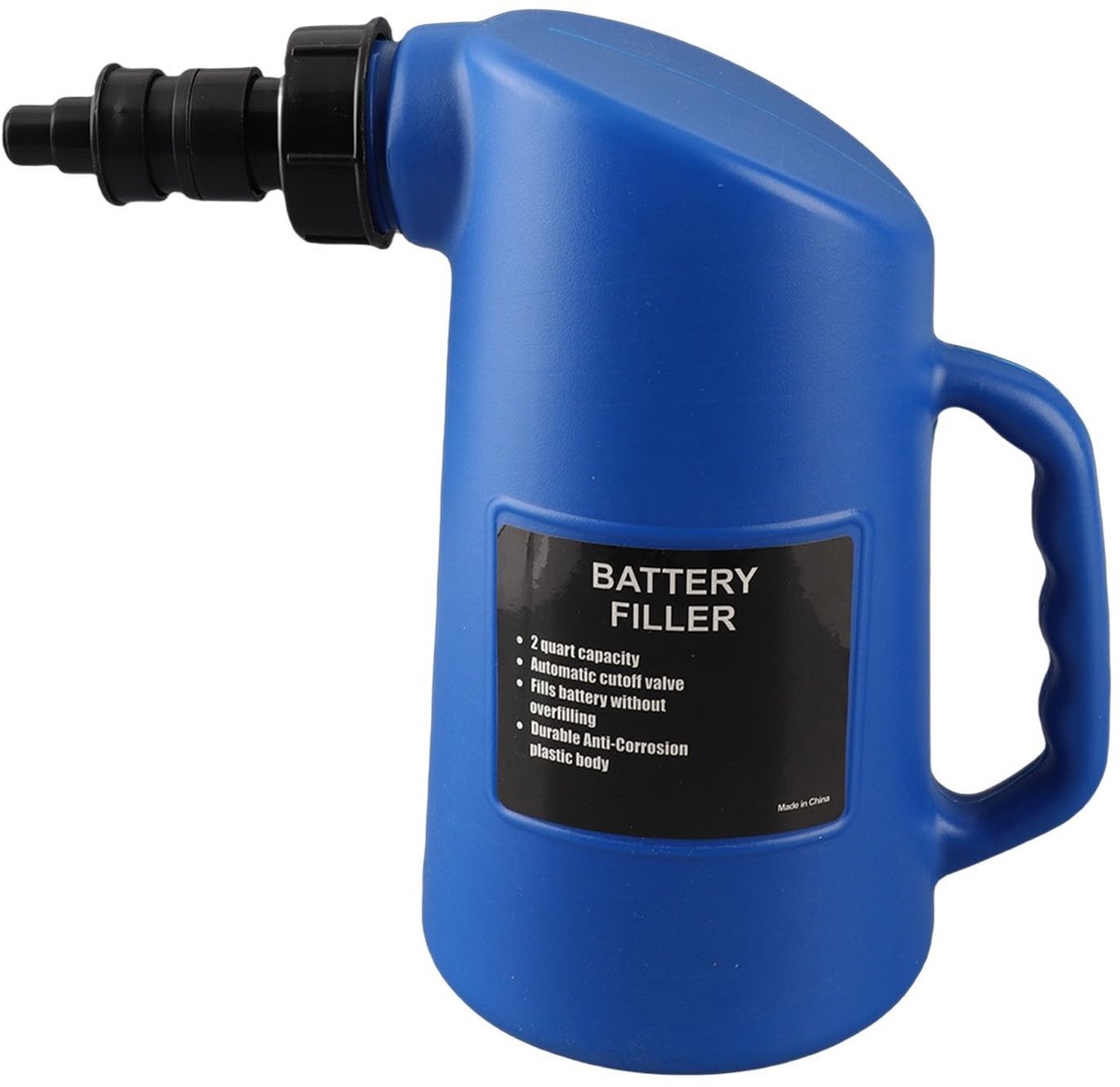 Dailygoods - Dailygoody - Batterijvuller - Autobatterij Filler - 2 Liter Capaciteit - PE + PP - Geschikt voor Loodzuur Batterijen - Auto Accessoire