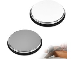 Set van 2 Vervangingsschijven voor Rolmes Slijper - Ronde Slijpsteen voor Keukenmessen en Gereedschap - 1000# en 3000# Schijven voor Efficiënt Slijpen