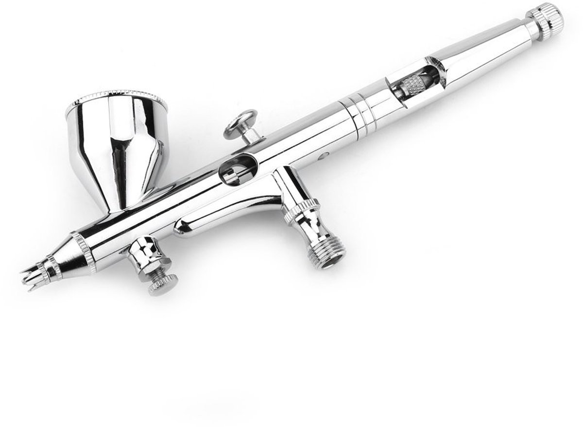 Dailygoods - Dailygoody - Airbrush Kit - Multifunctionele Airbrush - Voor Cake Decorating - 0,2MM - Voor Nail Art - Perfect voor Hobbyisten - Inclusief Accessoires