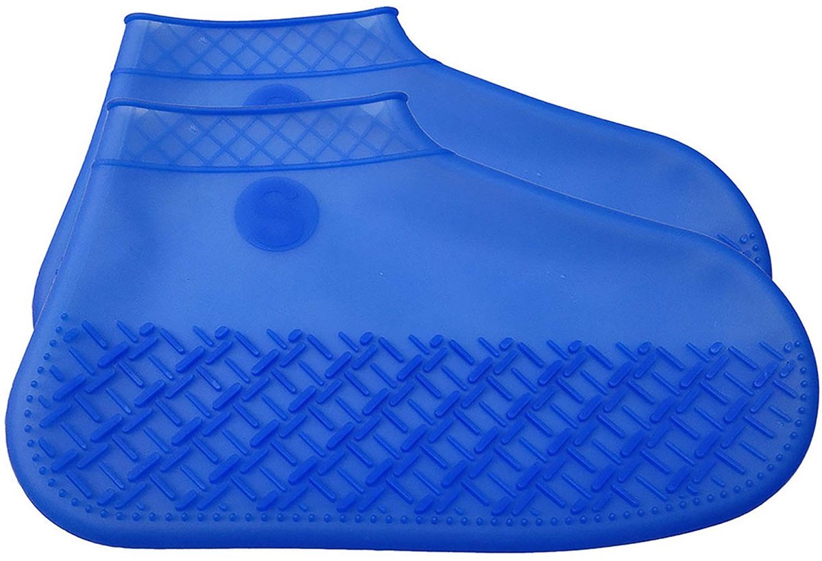 Dailygoody - Waterdichte overschoenen - Herbruikbare regenoverschoenen - Comfortabel en ademend - Blauw - Schoenbeschermers - Perfect voor regena