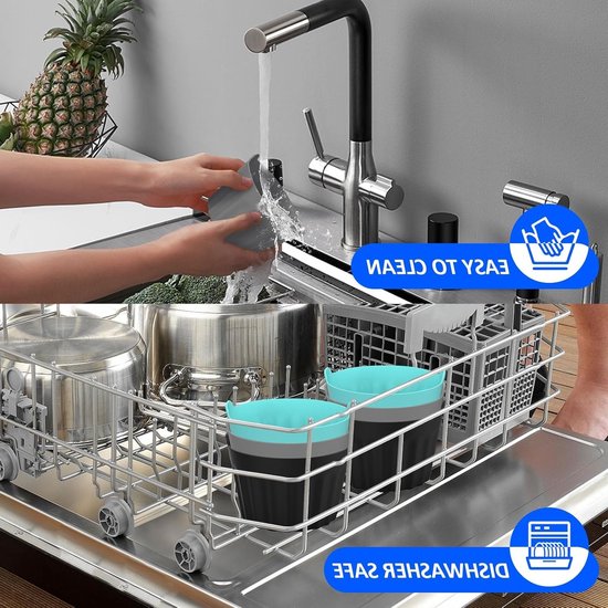 Set van 6 Herbruikbare Siliconen Mallen voor Eieren en Cupcakes, Flexibel en Antiaanbak, Ideaal voor Airfryer Accessoires — afbeelding 4