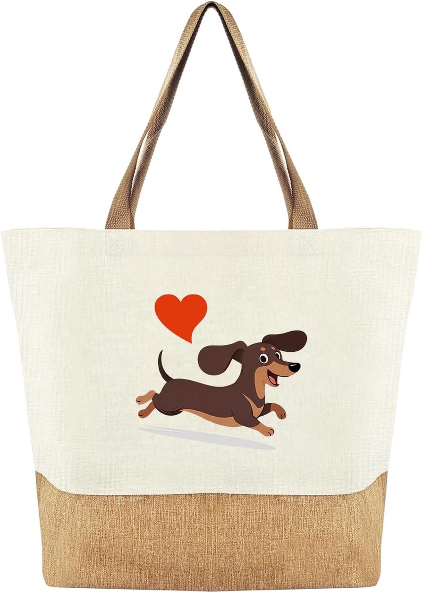 Duurzame Canvas Tote Tas voor Vrouwen, Jute Tas, Herbruikbare Winkeltas voor Dagelijks Gebruik