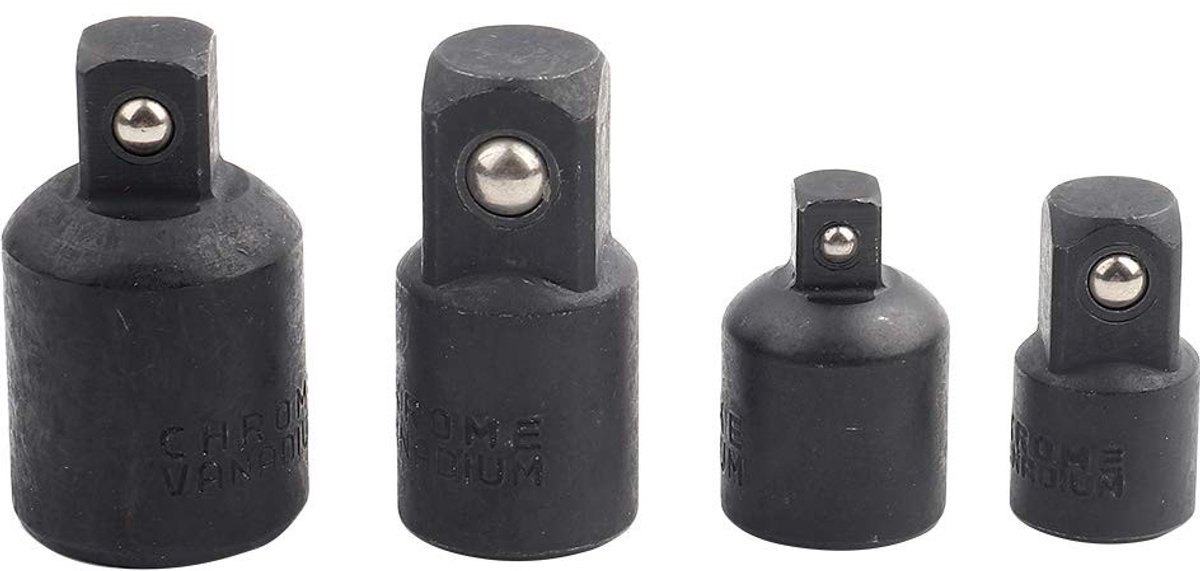 Dailygoods - 4-Delige Dopsleuteladapter Set voor Schroevendraaiers