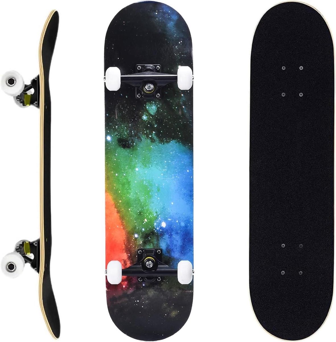 Compleet Skateboard Beginners Skateboard Straat Cruisen 7 Laags Esdoorn Dek 80 x 20 cm
