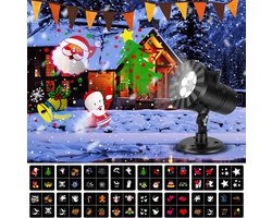 Projector Lamp for Christmas, IP65 Waterproof with 16 Patterns, L5 Halloween, Christmas Projector for Outdoor Indoor Garden Decoration, Party, Christmas, Halloween