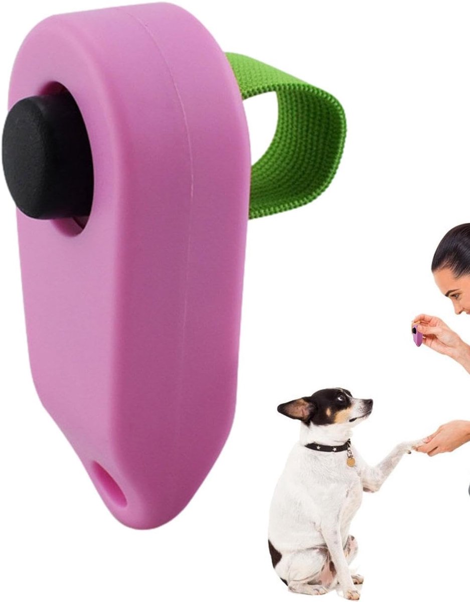Huisdier Clicker - Gedragstrainer Tool - Hond Puppy Training - Lichtgewicht Duurzaam - Compact Formaat