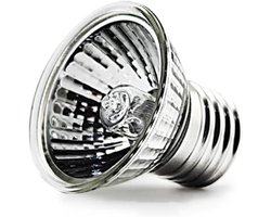 Dubbele Reptielenlamp - Warmtelamp Terrarium - Gezondheid Ondersteunen - Automatische Timer - 25W - Zwart