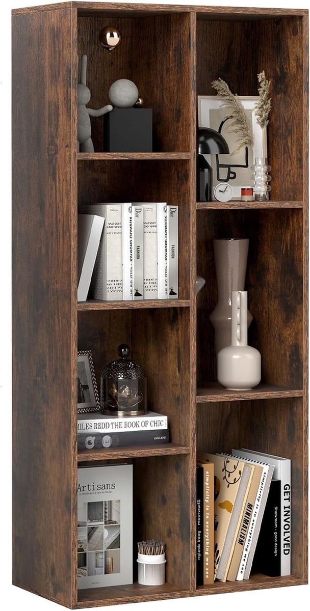 Open Boekenkast - Kubusrek Opbergrek - Woonkamer Werkkamer - Modulair Kantelbeveiliging -
