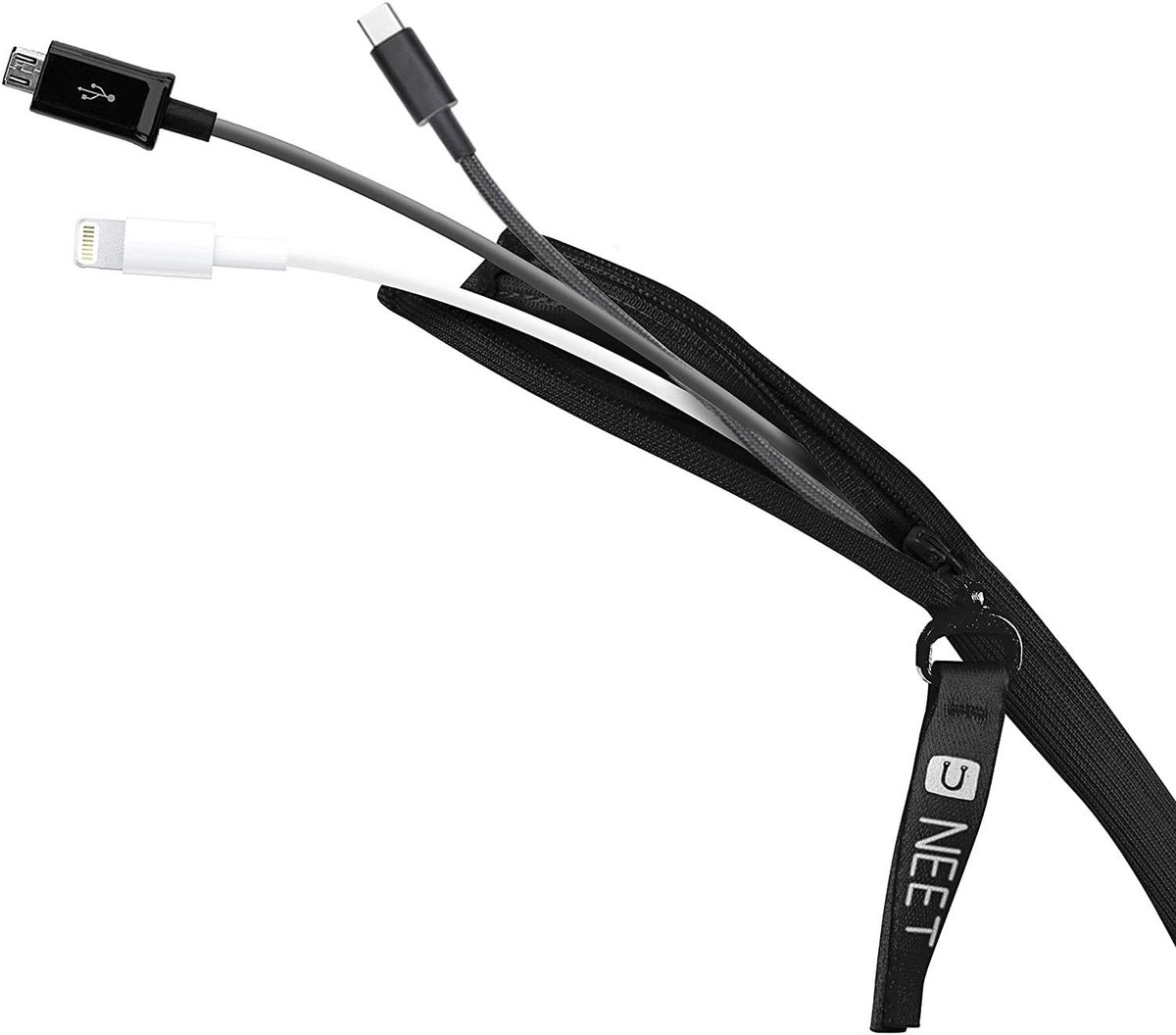 Universele Kabelhoes - Kabel Organizer - Kabelbeheer Thuis - Verstelbare Lengte - 90 cm - Zwart
