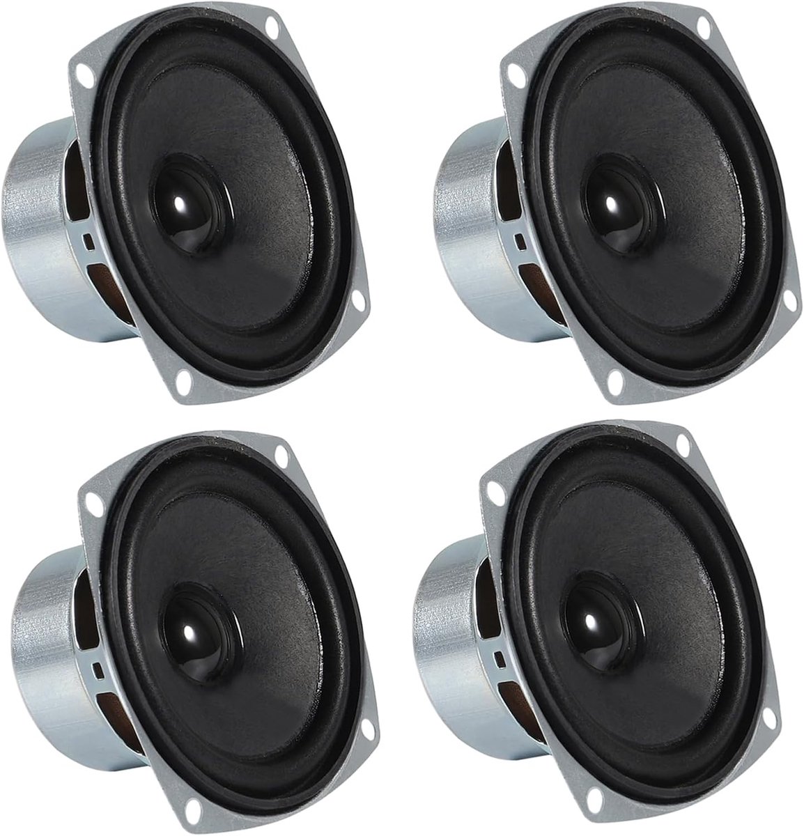 Full Range Luidsprekers - 3 Inch Speakers - Home Cinema - 8 Ohm Impedantie - 78 mm Diameter - Zwart