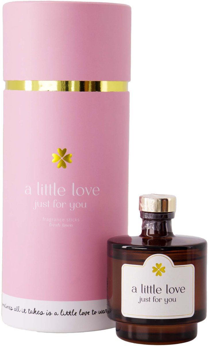 Zusss Geurstokjes In Koker A Little Love Just For You Glas Pink / White