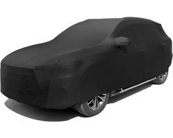 Autohoes Binnen - Elastisch Ademend - Stofvrij Houden - Zachte Stretchstof - 4.5m-4.75m - Zwart