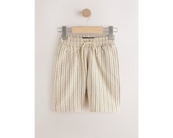 Next Gestreepte short met structuur