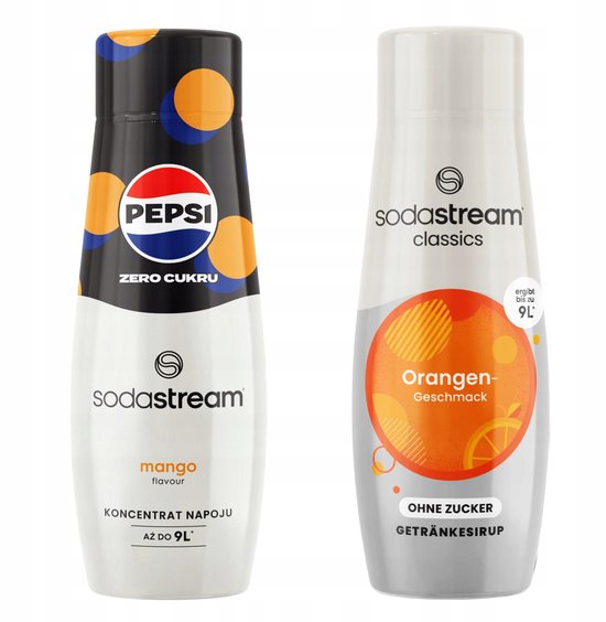 Sodastream - Pepsi MAX Mango en Orange Zero - Tropische en Citrusfrisse Siroop