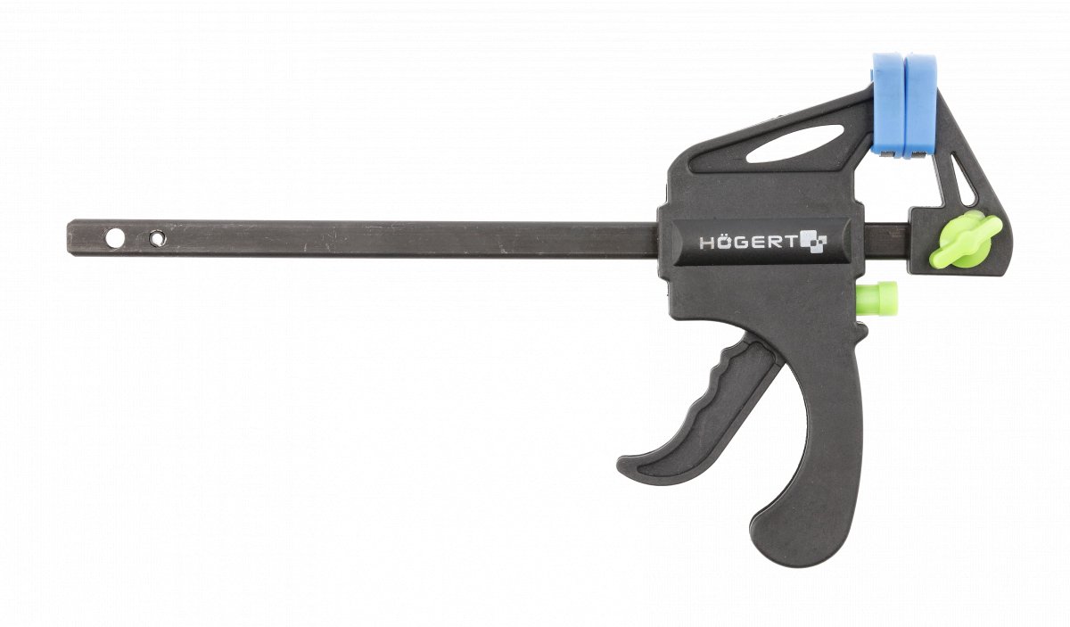 Högert Technik - Snelspanner - 63x150mm - Ergonomisch - Roestvrijstalen Gids