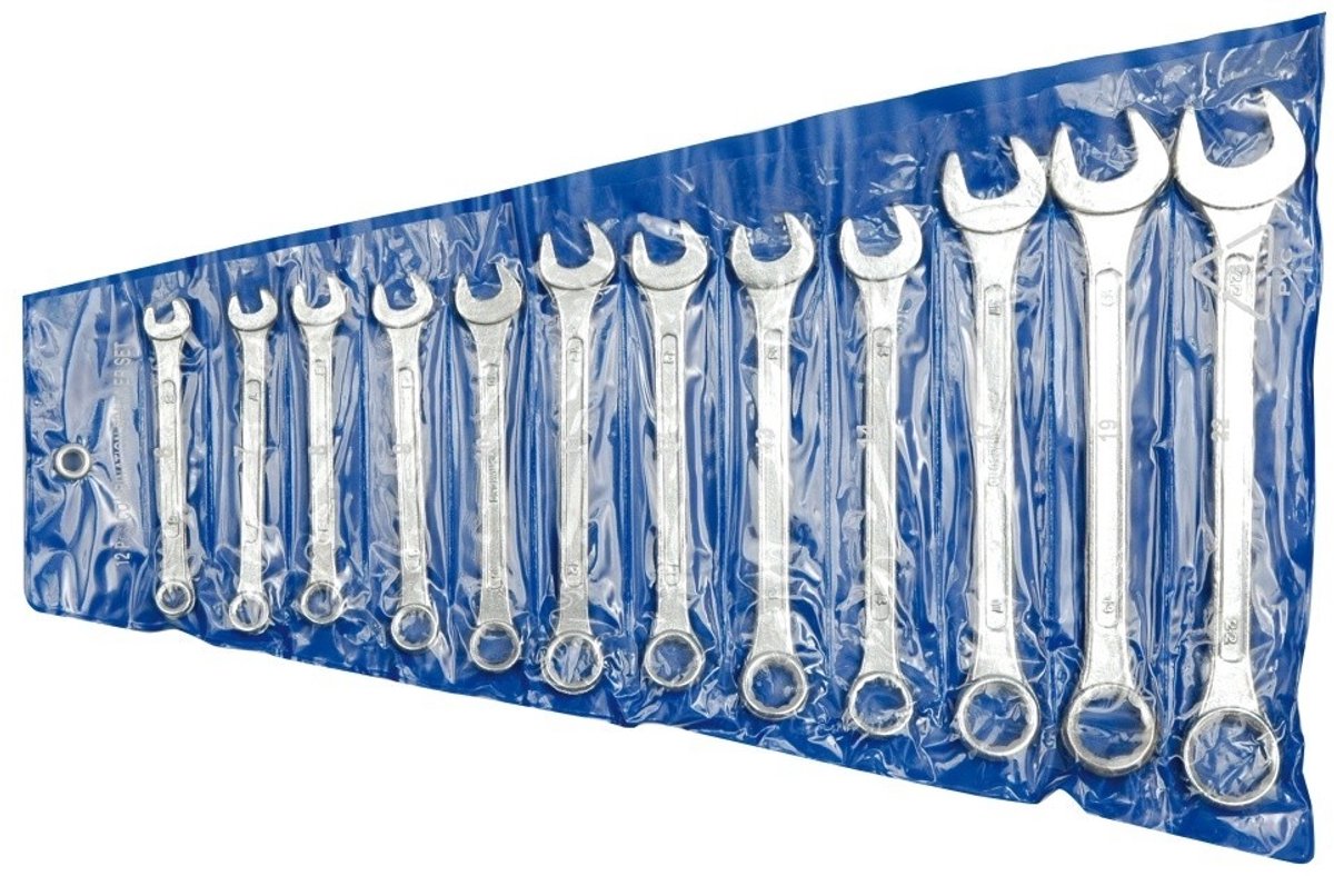 Vorel Ringsleutel Set 6-22mm, 12 Delig, Chroom Vanadium Staal