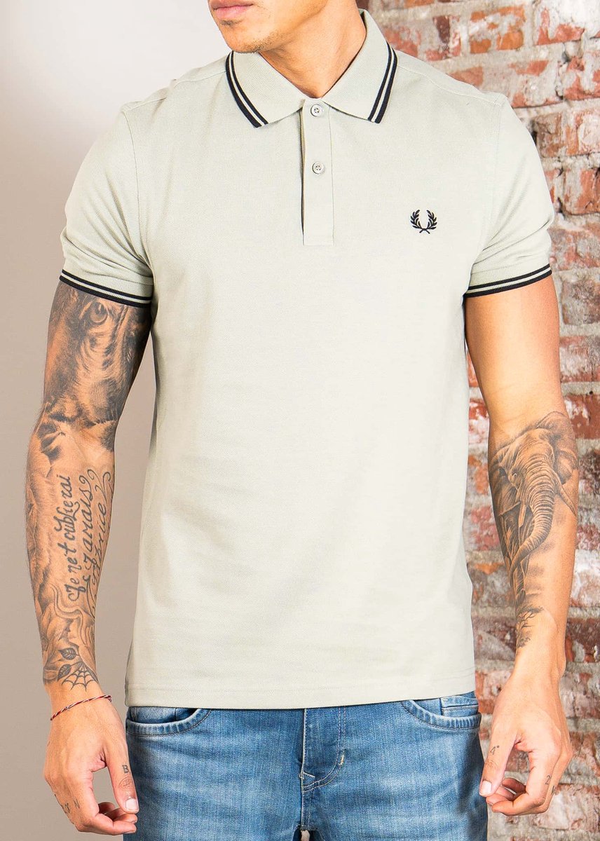 Fred Perry Twin tipped fred perry shirt Seagrass