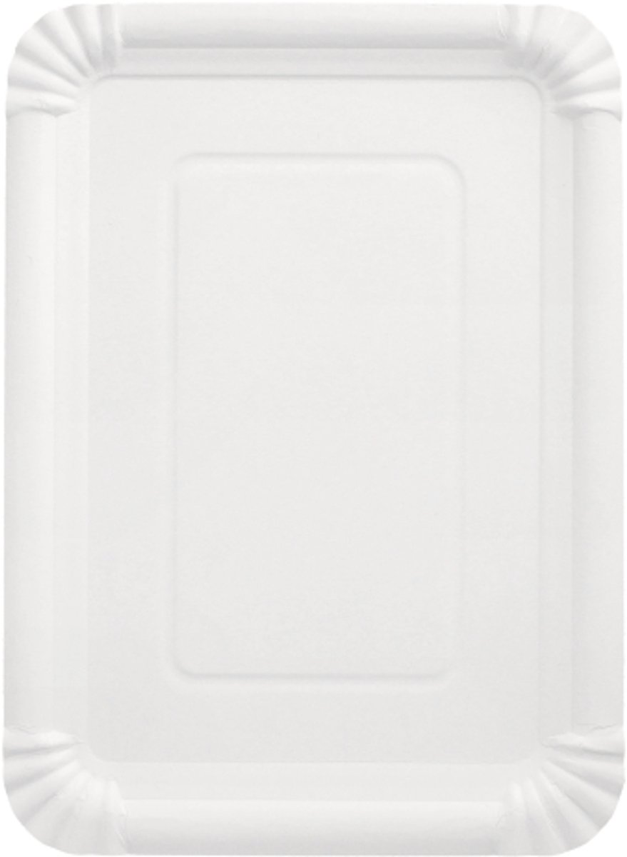 15x 25 Borden karton pure hoekig 215 cm x 29 cm wit