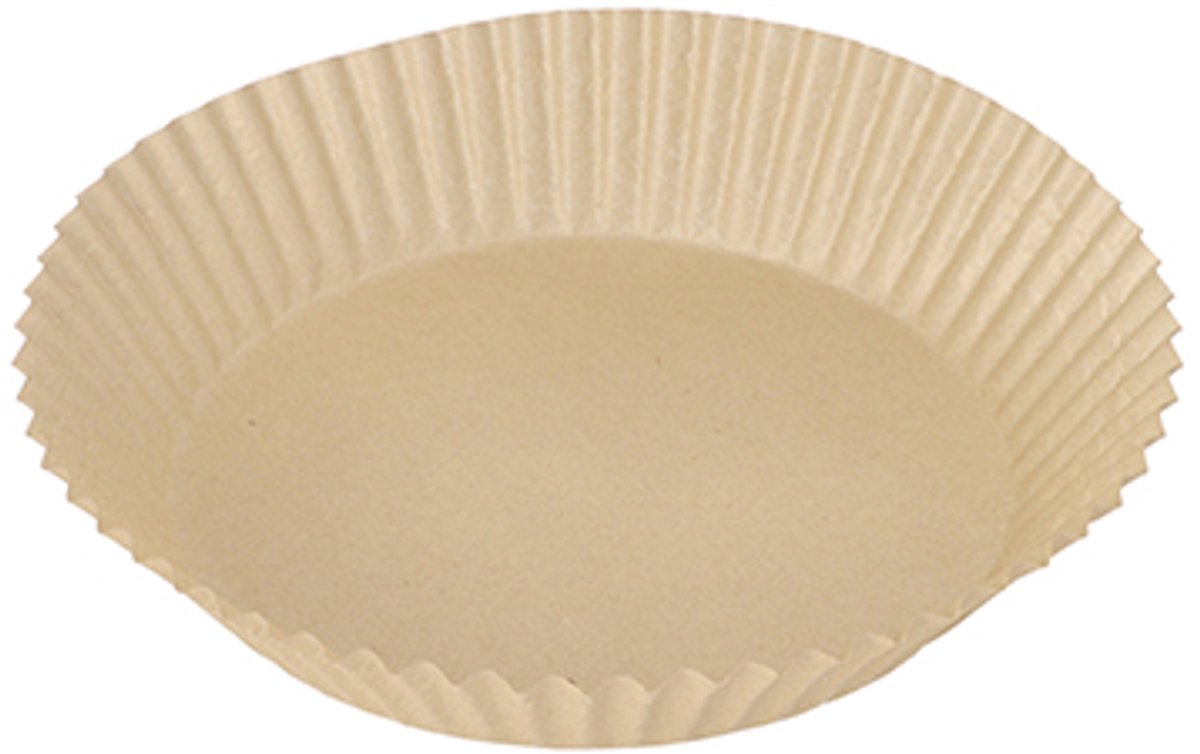 10x 100 Bakpapier Ø 16 cm · 45 cm bruin voor heteluchtfriteuses